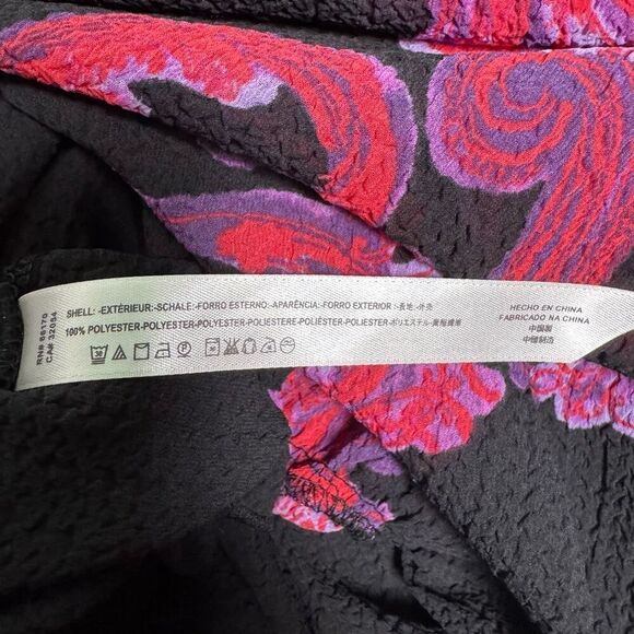 FREE PEOPLE Intimately Symphony Swing Mini Dress Black Women’s Size XS Textured - Picture 7 of 11